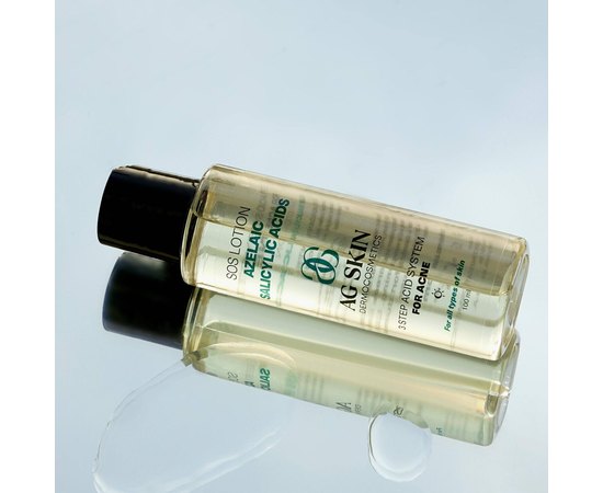 Лосьйон з азелаїновою кислотою AG Skin 3 Step Acid System For Acne Sos Lotion Azelaic Salicylic Acids, 100 ml, фото _ab__is.image_number.default