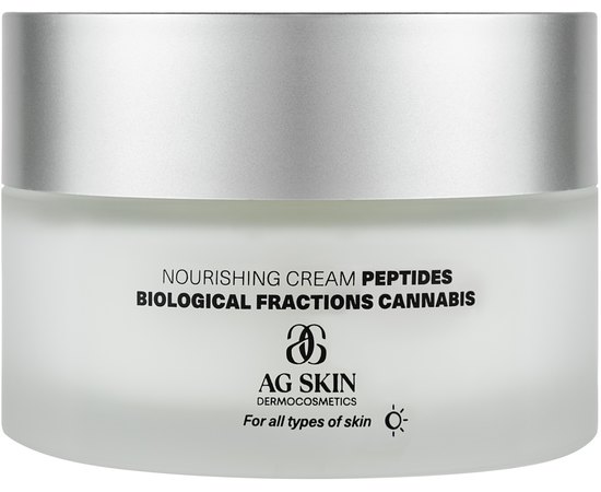 Питательный крем с пептидами и каннабисом AG Skin Regular Nourishing Cream Cannabis Biological Fractions, 50 ml