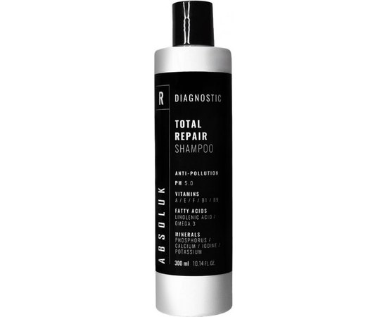 Шампунь для полного восстановления волос Absoluk Diagnostic Total Repair Shampoo, изображение 2 Шампунь для полного восстановления волос Absoluk Diagnostic Total Repair Shampoo, изображение 2