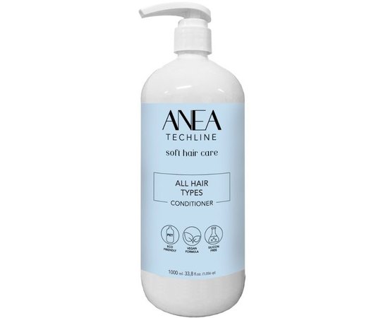 Кондиціонер для всіх типів волосся Anea Techline All Hair Types Conditioner, 1000 ml, фото 