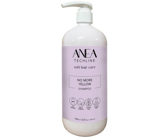 Шампунь Нет желтизне Anea Techline No More Yellow Shampoo, изображение 2 Шампунь Нет желтизне Anea Techline No More Yellow Shampoo, изображение 2