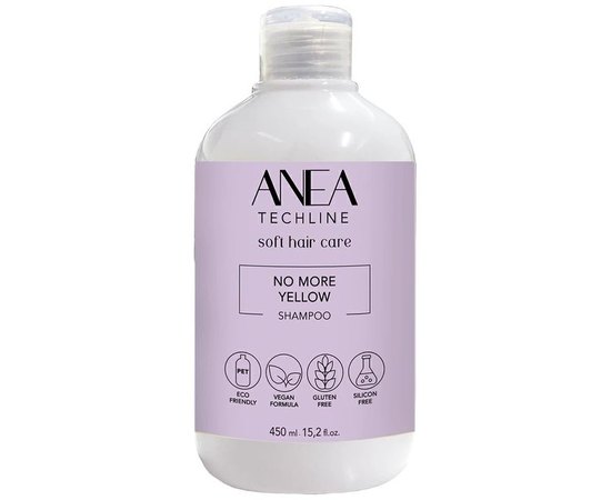 Шампунь Ні жовтизні Anea Techline No More Yellow Shampoo, фото 