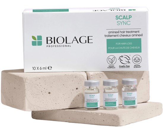 Засіб з амінексилом проти випадіння волосся Biolage Scalp Sync Aminexil Hair Treatment, 10*6 ml, фото _ab__is.image_number.default