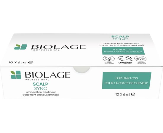Засіб з амінексилом проти випадіння волосся Biolage Scalp Sync Aminexil Hair Treatment, 10*6 ml, фото _ab__is.image_number.default