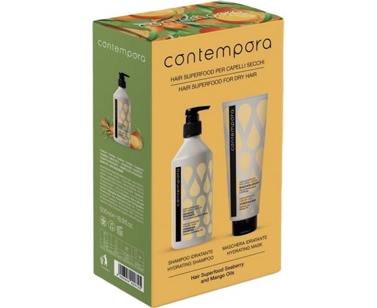 Набор для сухих волос Contempora Hair Superfood For Dry Hair, 500+350 ml