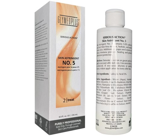 Лосьйон з саліциловою кислотою GlyMed Skin Astringent No. 5, 236 ml, фото _ab__is.image_number.default Лосьйон з саліциловою кислотою GlyMed Skin Astringent No. 5, 236 ml, фото _ab__is.image_number.default