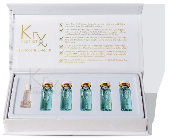 Гелевый бустер-концентрат с биотином и салициловой кислотой KRX Aesthetics Derm Acne Control Meso Booster Ampoule, изображение 2