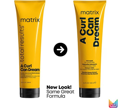 Интенсивная увлажняющая маска для вьющихся волос всех типов Matrix A Curl Can Dream Rich Mask, 250 ml, изображение 2