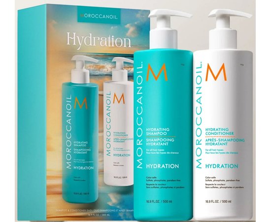 Набір для зволоження волосся Moroccanoil Duo Hydration Shampoo and Conditioner, фото _ab__is.image_number.default
