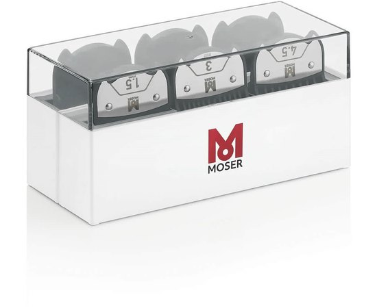 Набір магнітних насадок Moser Magnetic Premium Attachment Comb Set 1801-7000, фото _ab__is.image_number.default
