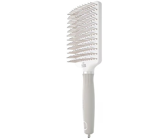 Щетка для укладки волос Olivia Garden Expert Care Vent Nylon Bristles White & Grey L ID2039, изображение 5