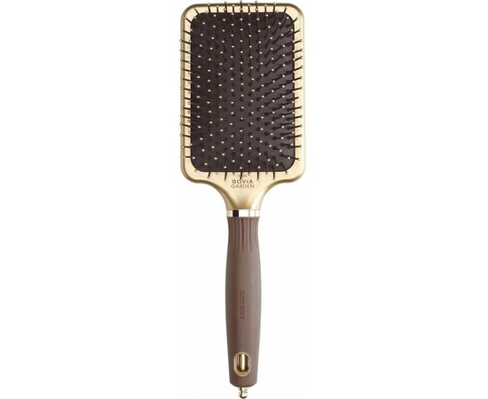 Щетка для волос Olivia Garden Care Rectangular Nylon Gold&Brown Large, OGID2074, изображение 5
