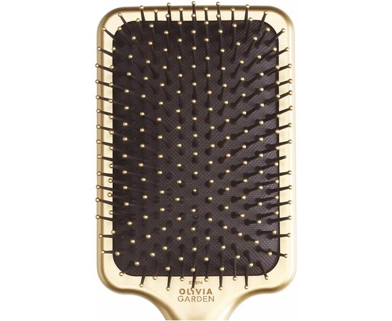 Щетка для волос Olivia Garden Care Rectangular Nylon Gold&Brown Large, OGID2074, изображение 4