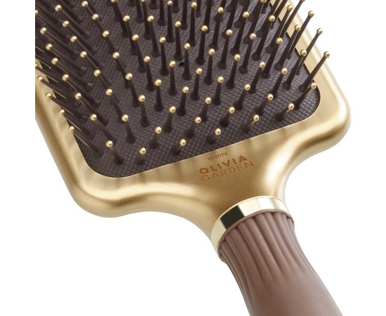 Щетка для волос Olivia Garden Care Rectangular Nylon Gold&Brown Large, OGID2074, изображение 3