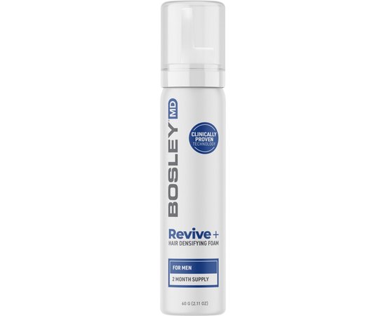 Пена против выпадения волос у мужчин Bosley Revive+ Densifying Foam for Men, 60 g, изображение 3