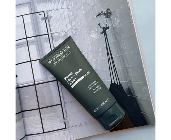 Освежающий гель для очищения лица и тела мужчин Dr.Schrammek Power Face+ Body Wash, 200 ml, изображение 2