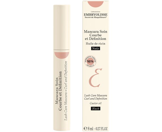 Тушь для ресниц с эффектом подкручивания и удлинения Embryolisseb Lash Care Mascara Curl and Definition, 8 ml, изображение 2