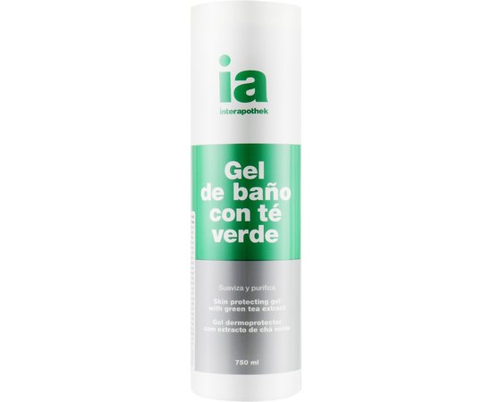 Гель для душа с экстрактом зеленого чая Interapothek Gel De Bano Con Te Verde, 750 ml