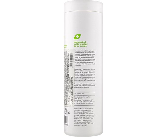 Зволожуюче молочко для тіла з екстрактом Алое Вера Interapothek Leche Hidratante Corporal Aloe Vera, 400 ml, фото _ab__is.image_number.default