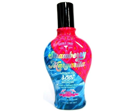 Крем для засмаги у солярії подвоєний комплекс Tan Asz U Double Shot Strawberry Margarita 400X, 221 ml, фото _ab__is.image_number.default