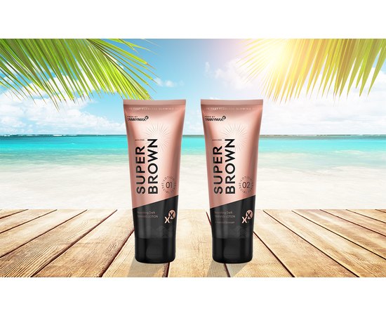 Лосьон для загара в солярии с бронзатором Tannymaxx Super Brown Nourishing Dark Tanning Lotion+Natural Bronzer, 250 ml, изображение 2