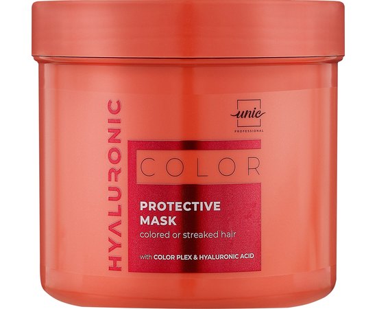 Маска для защиты окрашенных и мелированных волос Unic Hyaluronic Color Protective Mask, 500 ml