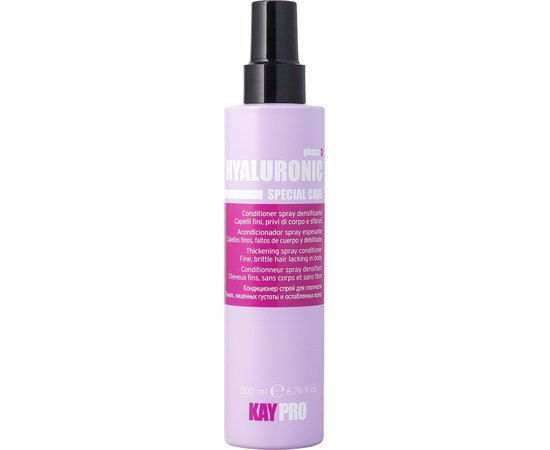 Кондиционер-спрей гиалуроновый для ломких волос Kay Pro Hyaluronic Special Care Thickening Spray Conditioner, 200 ml