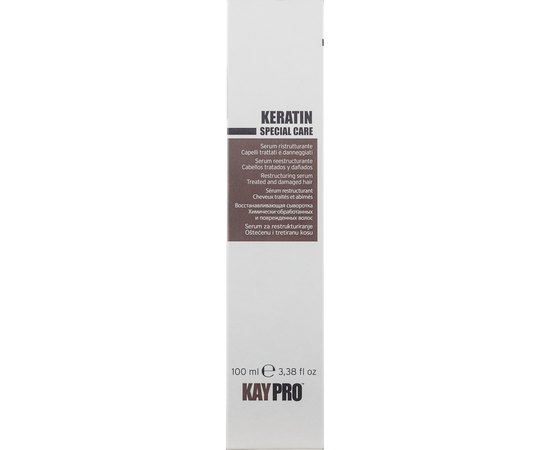 Сыворотка с кератином для химически поврежденных волос Kay Pro Keratin Special Care Restructuring Serum, 100 ml, изображение 3