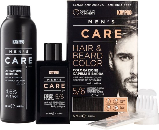 Набор для покраски волос и бороды Kay Pro Men's Care Hair & Beard Color, 2х50 ml, изображение 6 Набор для покраски волос и бороды Kay Pro Men's Care Hair & Beard Color, 2х50 ml, изображение 6