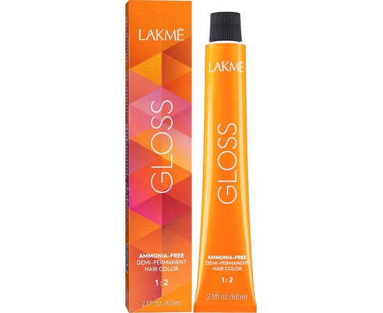 Тонирующая крем-краска для волос без аммиака Lakme Gloss Demi Permanent Color, 60 ml, изображение 2