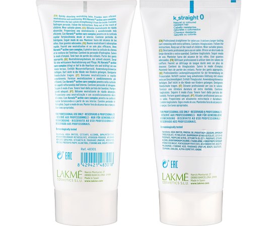 Комплекс для випрямлення жорсткого волосся Lakme K-Straight Curl Removing System for Resistant Hair 0, фото _ab__is.image_number.default