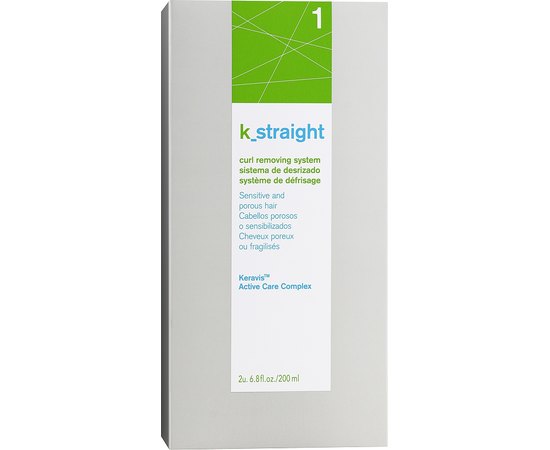 Комплекс для выпрямления пористых и ослабленных волос Lakme K.Straight Curl Removing System for Sensitive Hair 1