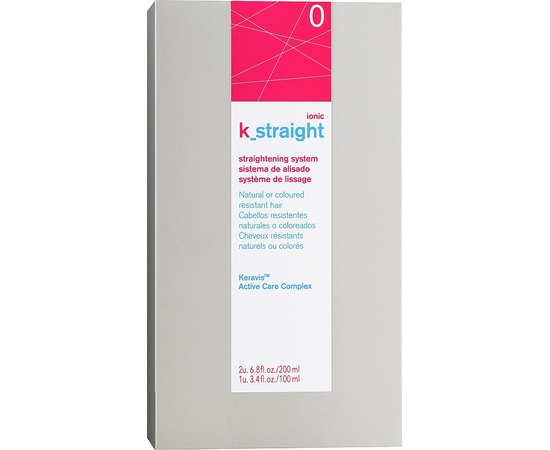 Комплекс для выпрямления жестких волос с тепловым действием Lakme K.Straight Ionic Straightening System for Resistant Hair 0