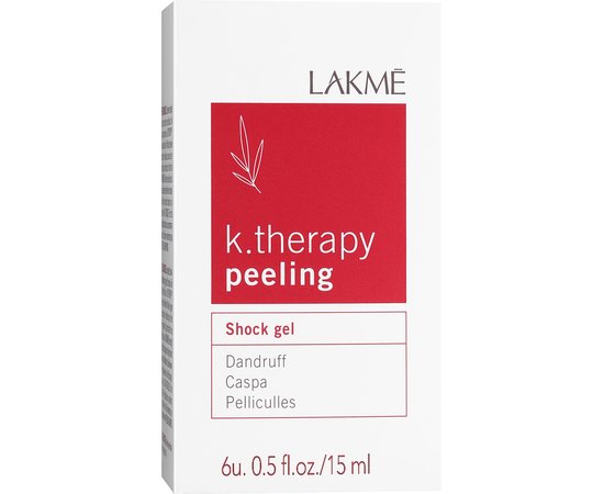 Гель интенсивного действия против перхоти Lakme K.Therapy Peeling Shock Gel, 6*15 ml, изображение 2