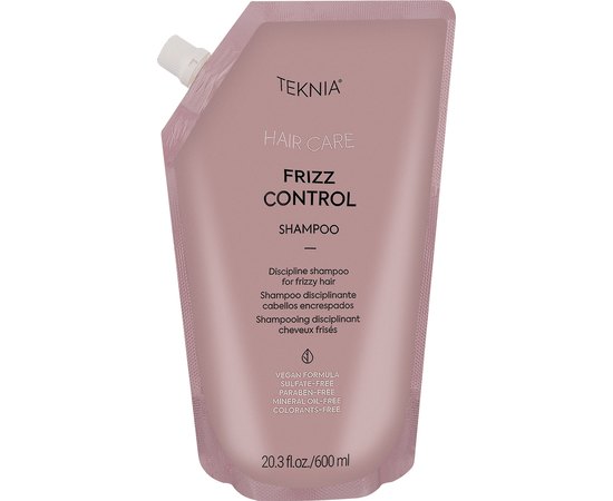Дисциплинирующий шампунь для непослушных или волнистых волос Lakme Teknia Frizz Control Shampoo, изображение 3