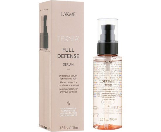 Сыворотка для комплексной защиты волос Lakme Teknia Full Defense Serum, 100 ml, изображение 2