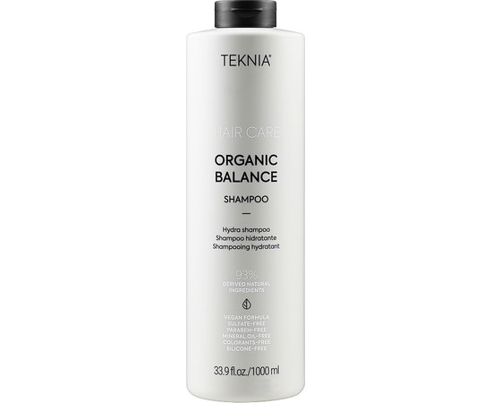 Шампунь для волос для повседневного использования Lakme Teknia Organic Balance Shampoo, изображение 2