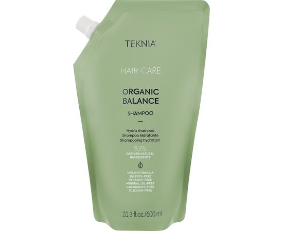Шампунь для волос для повседневного использования Lakme Teknia Organic Balance Shampoo, изображение 4
