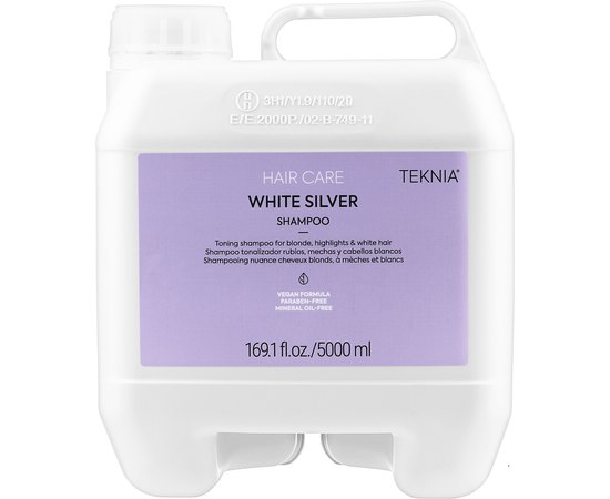 Шампунь для блондинов Lakme Teknia White Silver Shampoo, изображение 4