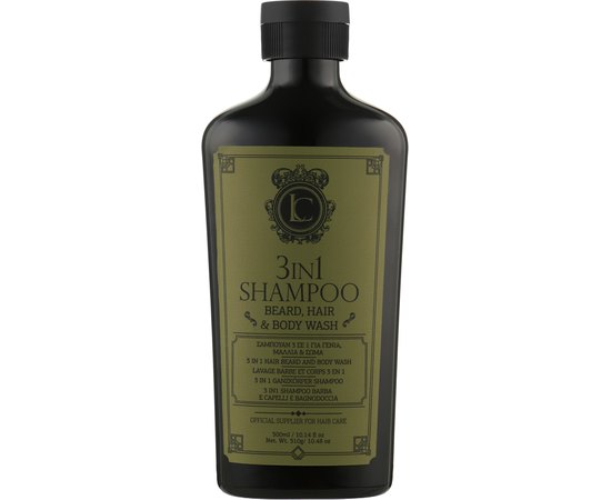 Шампунь для бороды волос и тела 3 в 1 Lavish Care 3 in 1 Shampoo Beard Hair & Body Wash, 300 ml