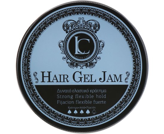 Еластичний гель сильної фіксації для чоловіків Lavish Care Hair Gel Jam Strong Flexible Hold, 150 ml, фото 