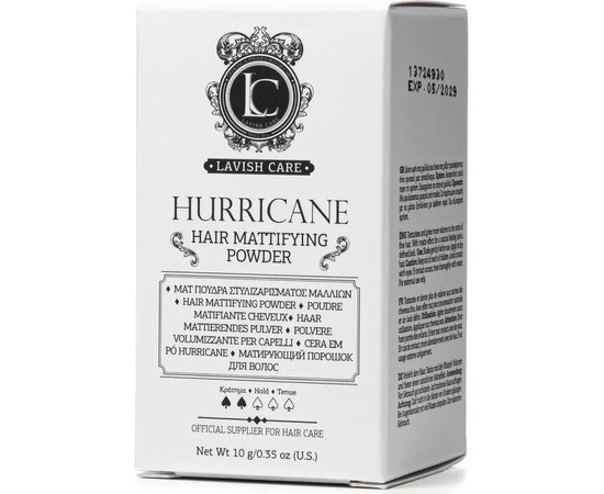 Пудра для об'єму волосся для чоловіків Lavish Care Hurricane Hair Mattifying Powder, 10 g, фото _ab__is.image_number.default
