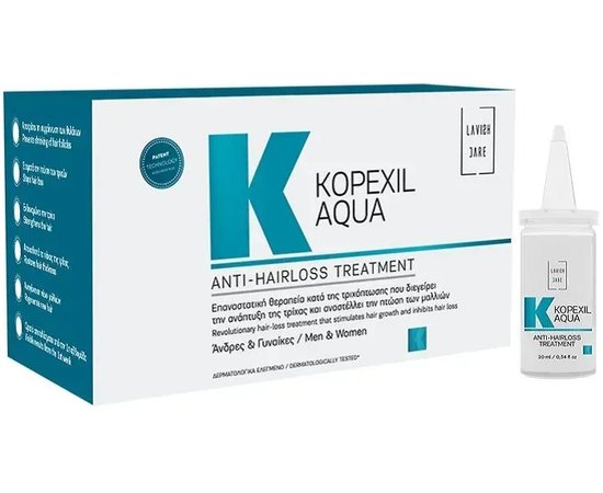 Догляд проти випадіння волосся в ампулах для чоловіків Lavish Care Kopexil Aqua Anti-Hair Loss Treatmen, 10*10 ml, фото _ab__is.image_number.default