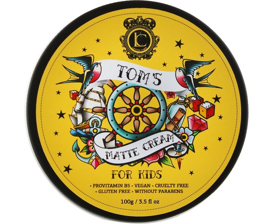 Дитяча матова паста для стайлінгу волосся сильної фіксації Lavish Care Tom's Matte Cream For Kids, 100 ml, фото 