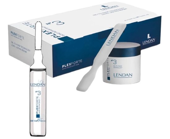 Восстанавливающая маска-бустер для волос в ампулах Lendan Plex Forte №3, 6x13 ml, изображение 2