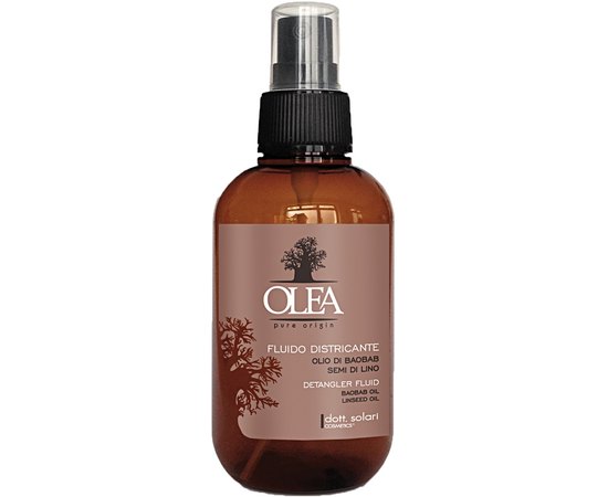 Флюїд для полегшення розчісування Dott. Solari Olea Detangler Fluid Baobab And Linseed Oil, 150 ml, фото 