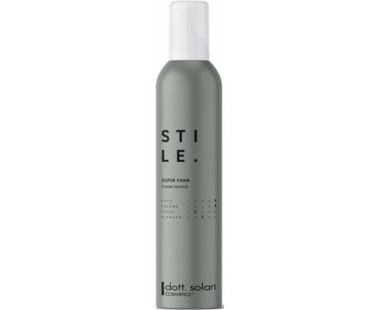 Мусс для объема сильной фиксации Dott. Solari Super foam Strong mousse, 300 ml
