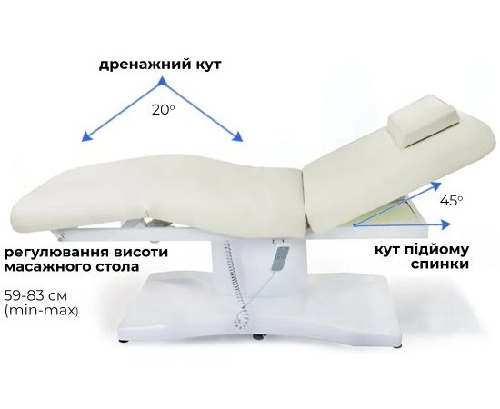 Массажный стол модель 108 на 3 двигателя Beauty Service, изображение 3