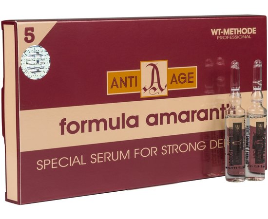 Ампулы для омоложения, укрепления и блеска волос Anti Age Плацент Формула Амарант, 12x10 ml, изображение 3