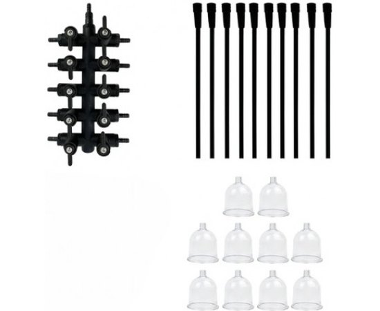 Апарат 3 в 1 модель 367 вакуумно-вибрационного массажа с насадкой термовакуум Beauty Service, изображение 9